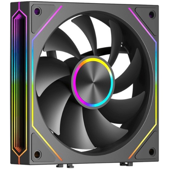 Вентилятор PcCooler F3 X120 BK ARGB (F3X120-BKAC012-GL) 120х120x25 черный 4-pin 28.4дБ Ret