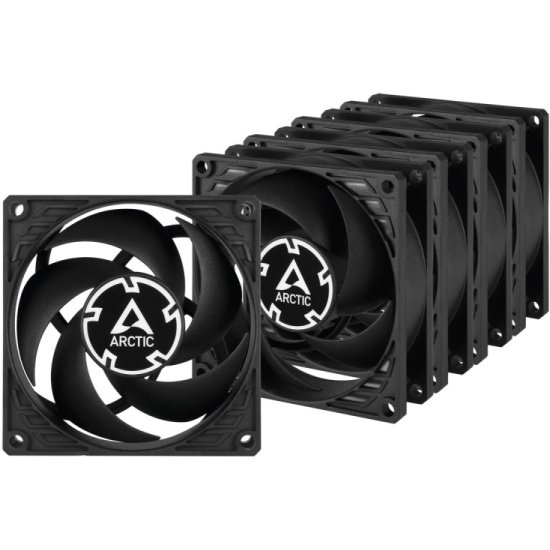 Вентилятор  ARCTIC P8 Value Pack (ACFAN00153A)  (Black/Black) (5pc)