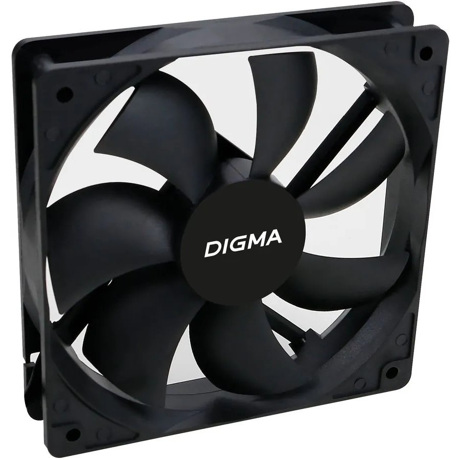 Вентилятор Digma DFAN-120-7 120x120x25mm 3-pin 4-pin (Molex)23dB 73gr Ret