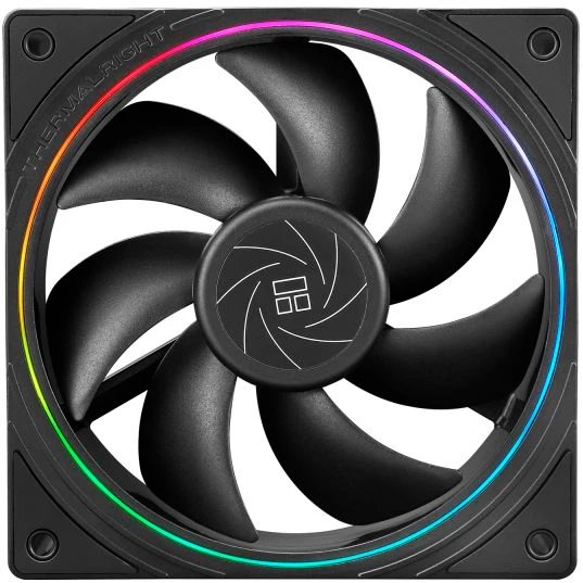 Кулер Thermalright TL-S12 (120x120x25mm, 4-pin PWM, ARGB, 47.6CFM, 23.2dBA, 1500RPM, Black)