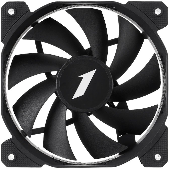 Вентилятор 1STPLAYER F Black (F-BK-3P) / 120mm 3pin 12V 1100rpm 35.00cfm 23.00dBA / Bulk