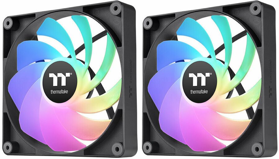 Вентилятор Thermaltake CT120 Sync реверсивный ARGB черный (CL-F173-PL12SW-A) 4-pin 31.2dB Ret