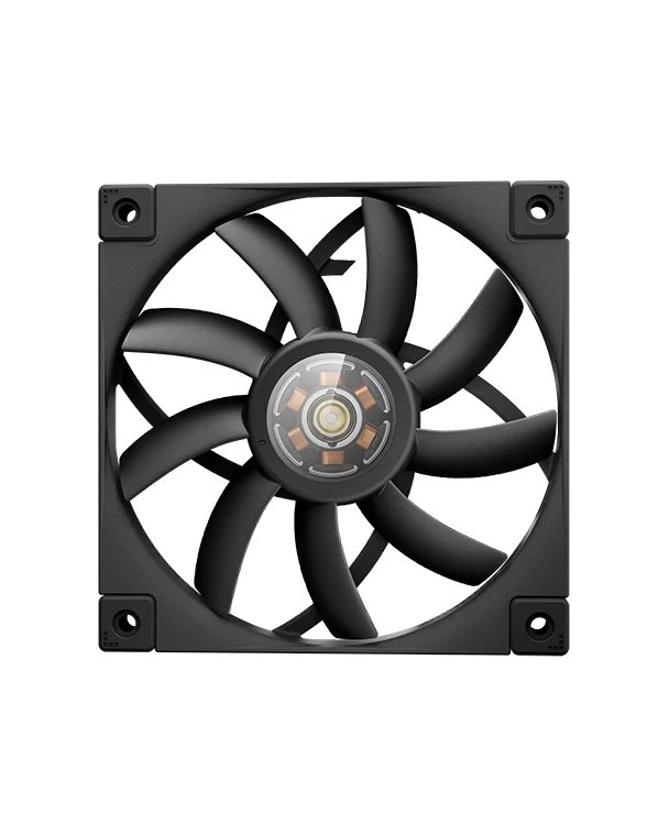 Вентилятор DEEPCOOL FT12 Slim 120x120x15мм (White LED, черный, 500-1850об/мин) Color Box