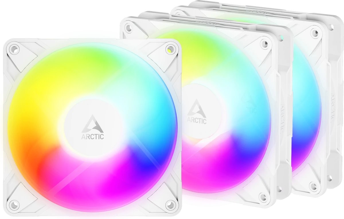 Вентилятор ARCTIC P12 Pro Reverse A-RGB White Value Pack 3 шт. (ACFAN00334A)