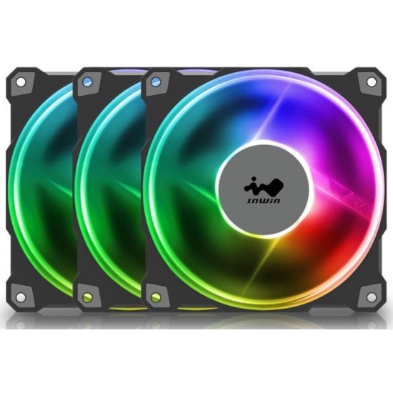 Вентилятор INWIN IW- Jupiter AJ120 6139244 fan + RGB module (Triple pack) (8314)