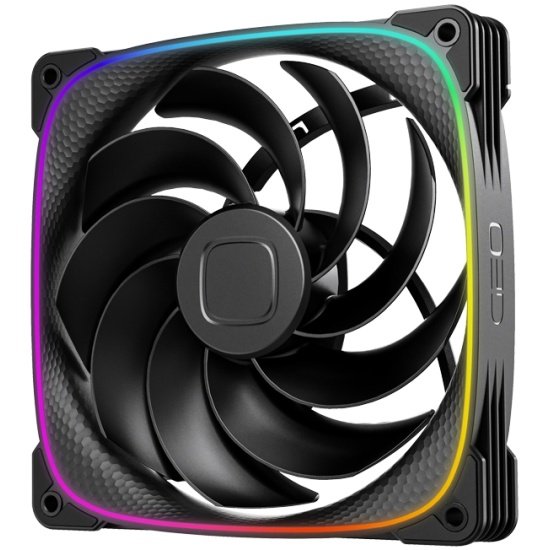 Вентилятор Geometric Future Squama 2503RB-14 Reverse Black (1F2503R114000) / 140mm, PWM, 2100 RPM, 71.80 CFM, 34.0 dBA, 5V ARGB