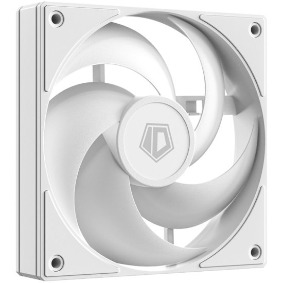 Вентилятор ID-COOLING AS-120-W 120x120x25мм (PWM, резиновые углы, белый, 300-2000об/мин, супертихий) Box