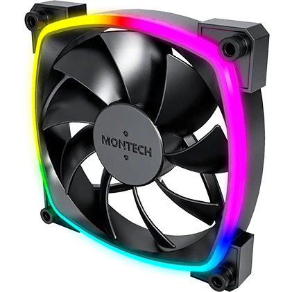 Вентилятор Montech AX120 Pro (MNT-AX120PRO-B) ARGB PWM Black
