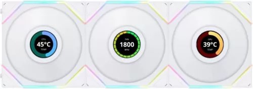 Вентилятор LIAN LI Uni Fan TL LCD (G99.12TLLCD3W.00) 120mm 1900RPM sRGB White (3pcs)