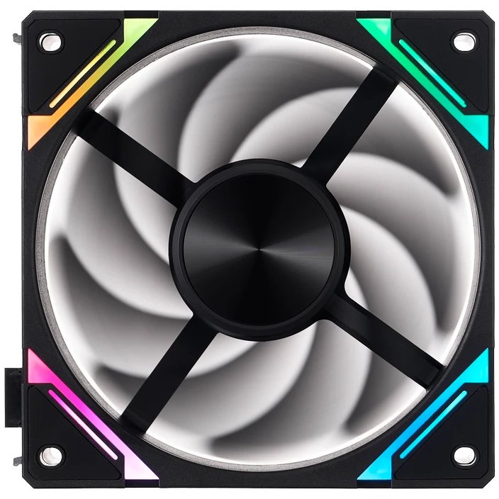 Вентилятор 1STPLAYER XF7R Black ( XF7R-BK-1IN1) / 120mm Reverse ARGB 3pin 5V PWM 4pin 12V 600-2000rpm 56.8cfm 33.12dBA