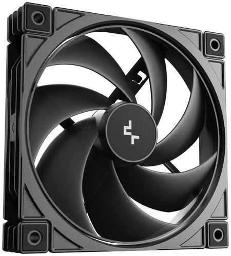 Вентилятор DEEPCOOL FD12 V2 120x120x25мм (PWM, черный, 500-2500об/мин) Color Box