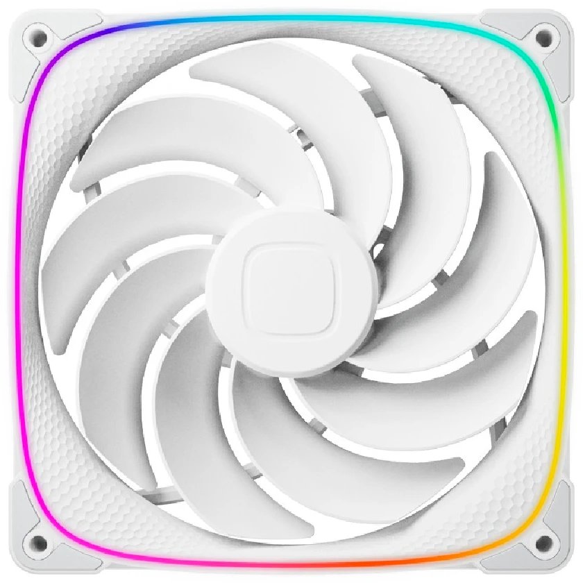 Вентилятор Geometric Future Squama 2503RW-14 Reverse White (1F2503R114100) / 140mm, PWM, 2100 RPM, 71.80 CFM, 34.0 dBA, 5V ARGB