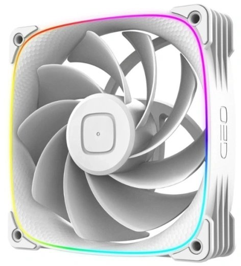 Вентилятор Geometric Future Squama 3003RW-12 Reverse White (1F3003R112100) 120mm / ARGB, PWM, 120x120x30 mm, 800-2250 RPM, 76.0 CFM, 36.4 dBA