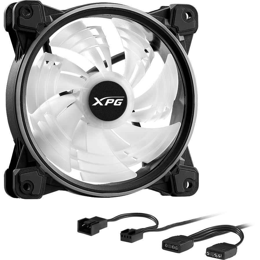 Вентилятор ADATA XPG Hurricane 120 PWM ARGB (HURRICANE120ARGBPWM-BKCWW)