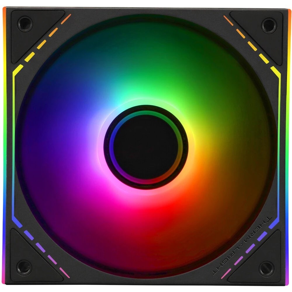 Кулер Thermalright TL-M12-S, ARGB (120x124x25mm, 4-pin PWM, 47.6CFM, 23.2dBA, 1500RPM, Black)