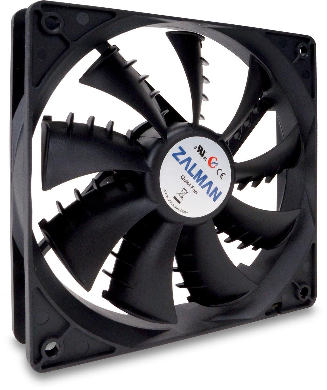 Вентилятор 120мм Zalman Quiet Fan (ZM-F3), 120x120x25mm, 900/1800rpm, 20/34dBA, Sleeve Bearing (SB), 3pin, антивибрационный силиконовый крепеж ZM-SP1