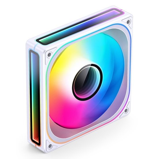 Вентилятор JONSBO ZB-120WR 120х120х28мм Reverse (PWM, ARGB LED, 700-2400об/мин, белый) Retail