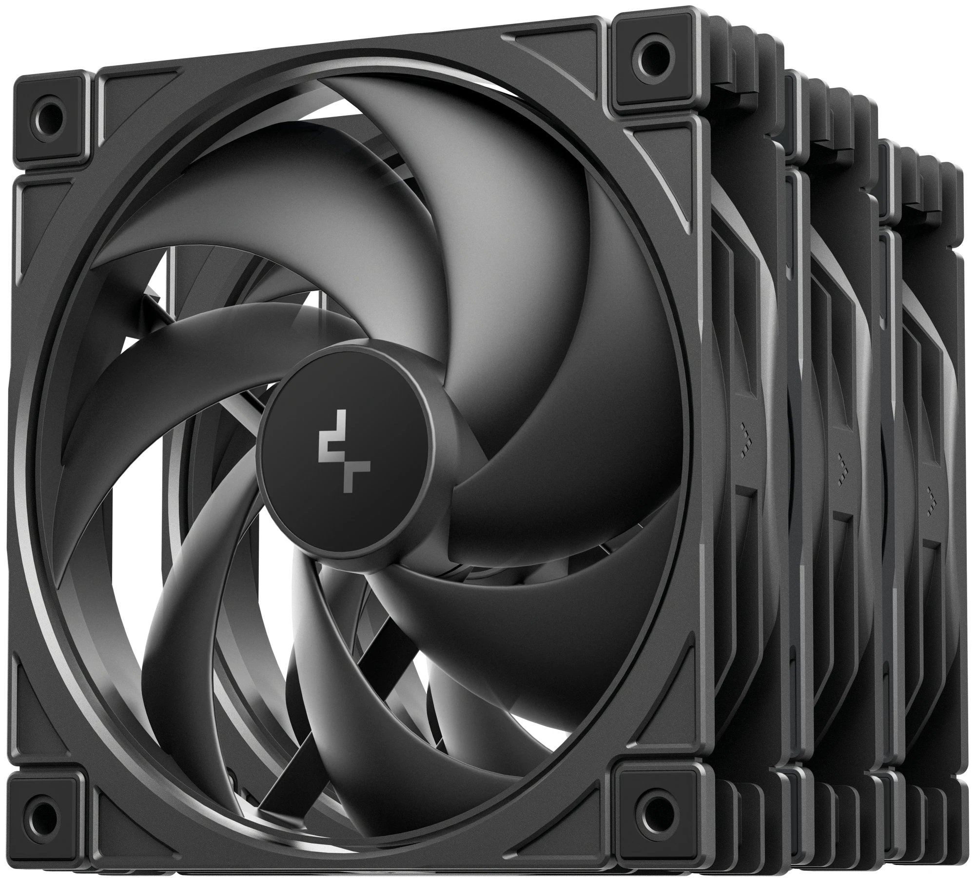 Вентилятор DEEPCOOL FD12 V2 3in1 120x120x25мм (PWM, черный, 500-2500об/мин) Color Box