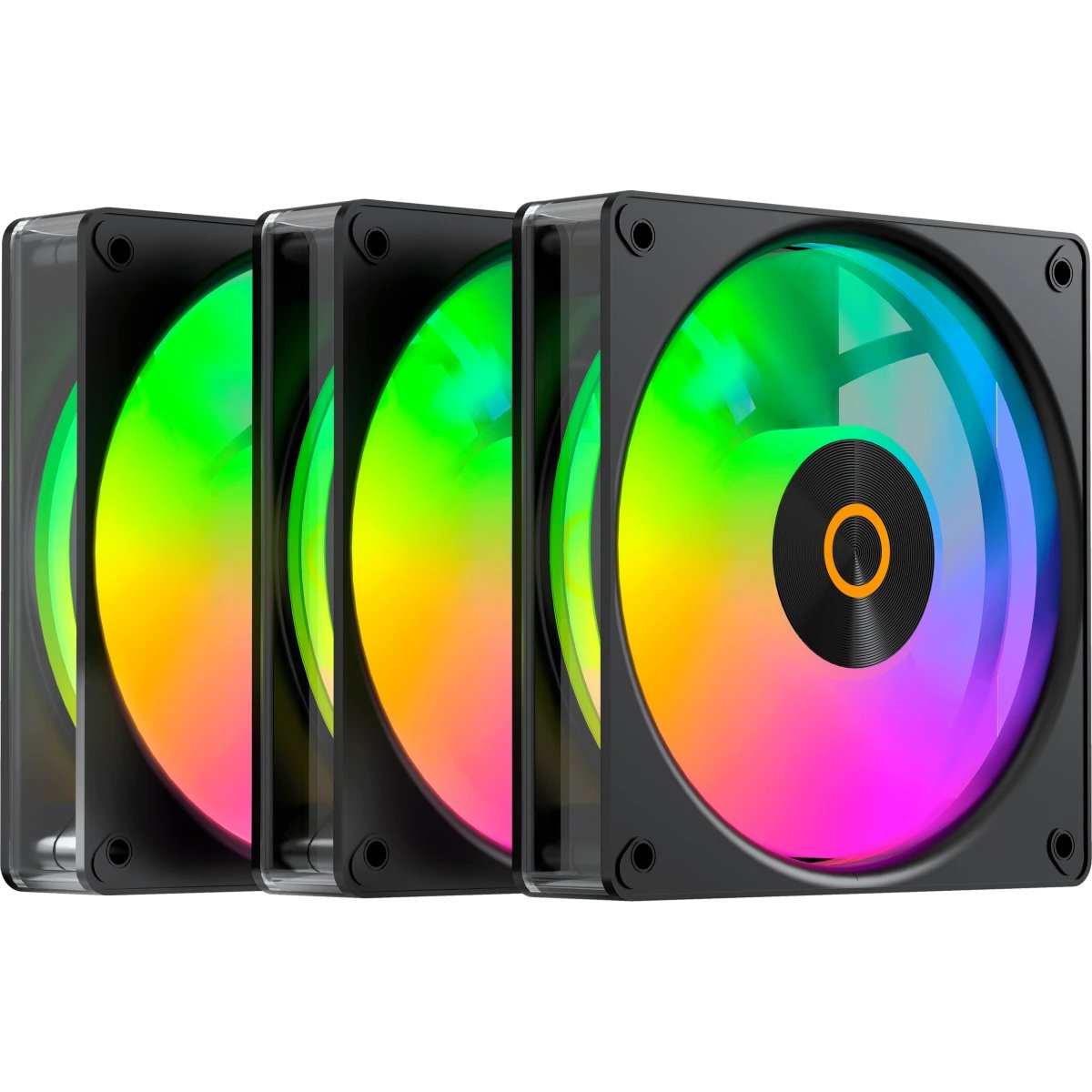 Вентилятор Ocypus Gamma F12 Elite BK ARGB 3 in 1, 120x120x25mm, 4-Pin PWM, 600-1800 RPM, 26 DBA Max, Hydro Bearing