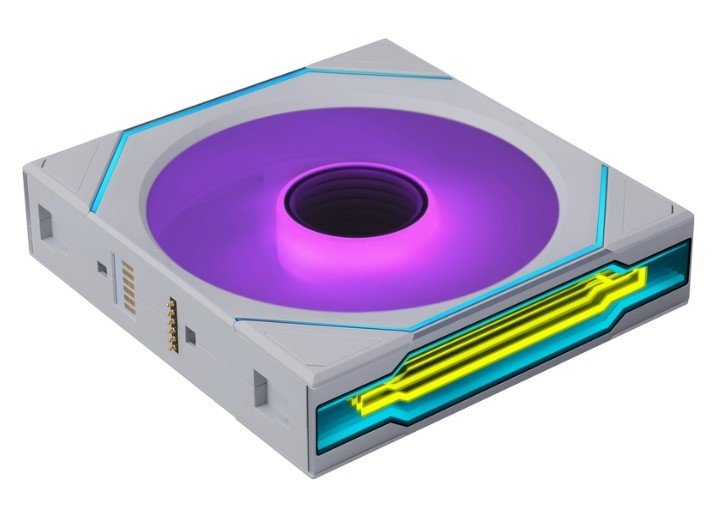 Вентилятор Lian Li Uni Fan SL Inf Flex 120 Reverse Blade / 12RSLIN1F1W White (G9F.12RSLIN1F1W.R0) / 120x124x28мм (PWM, ARGB, 2200 об/мин, 32.2dBa)