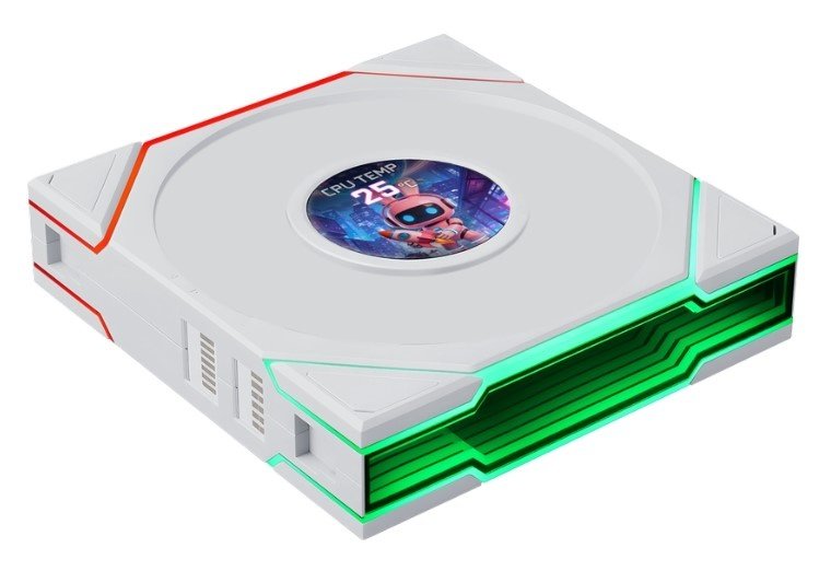Вентилятор Lian Li Uni Fan TL LCD Flex 120 Reverse Blade / 12RTLLCD1F1W White (G9F.12RTLLCD1F1W.R0) / 120x124x28мм (PWM, ARGB, 1900 об/мин, 31dBa)