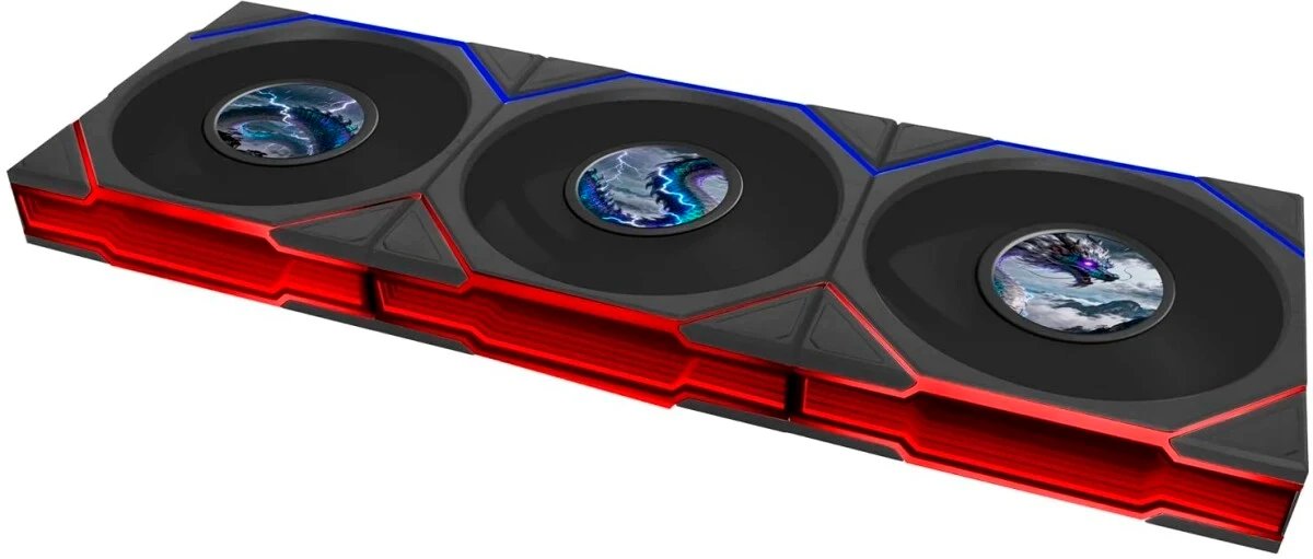 Вентилятор Lian Li Uni Fan TL LCD Flex 120 Reverse Blade / 12RTLLCD1F1B Black (G9F.12RTLLCD1F1B.R0) / 120x124x28мм (PWM, ARGB, 1900 об/мин, 31dBa)
