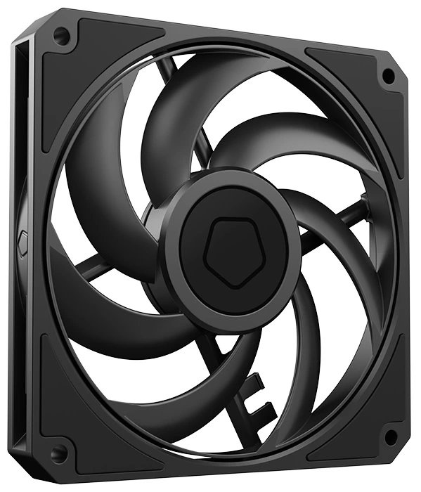 Вентилятор ID-COOLING AM-120 Slim 120x120x15мм (PWM, резиновые углы, черный, 0-2500об/мин, супертихий) BOX