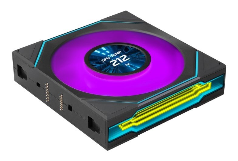 Вентилятор Lian Li Uni Fan SL Inf LCD Flex 120 / 12SLIND1F1B Black (G9F.12SLIND1F1B.R0) / 120x124x28мм (PWM, ARGB, 2600 об/мин (Max.), 33dBa)