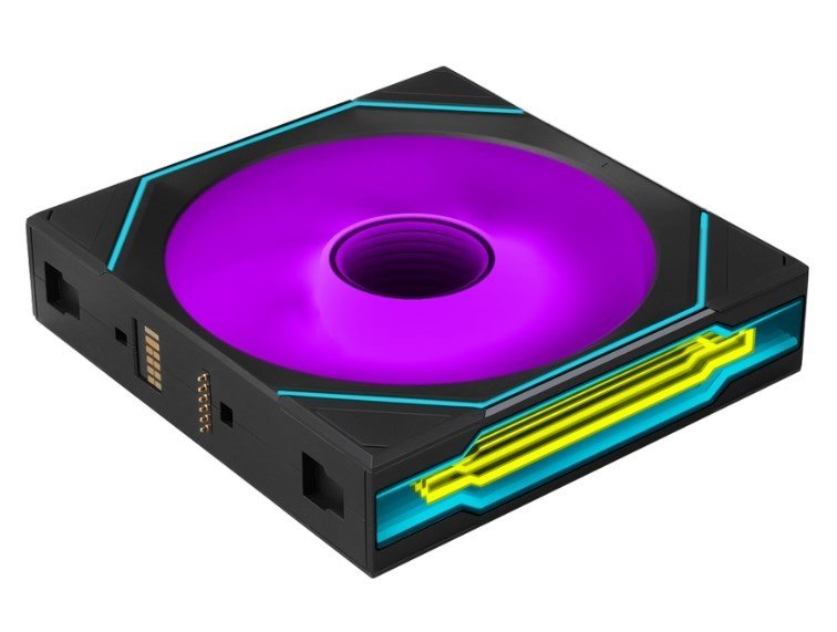 Вентилятор Lian Li Uni Fan SL Inf Flex 120 / 12SLIN1F1B Black (G9F.12SLIN1F1B.R0) / 120x124x28мм (PWM, ARGB, 2300 об/мин (Max.), 29.2dBa)