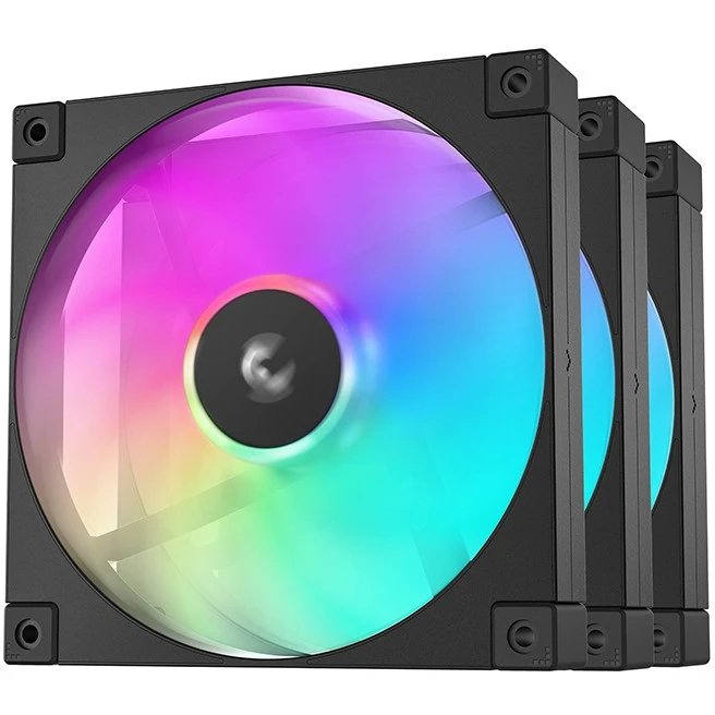 Вентилятор DEEPCOOL FD12 ARGB-3 in 1 120x120x25мм (PWM, ARGB, черный, 400-2050об/мин) Color BOX