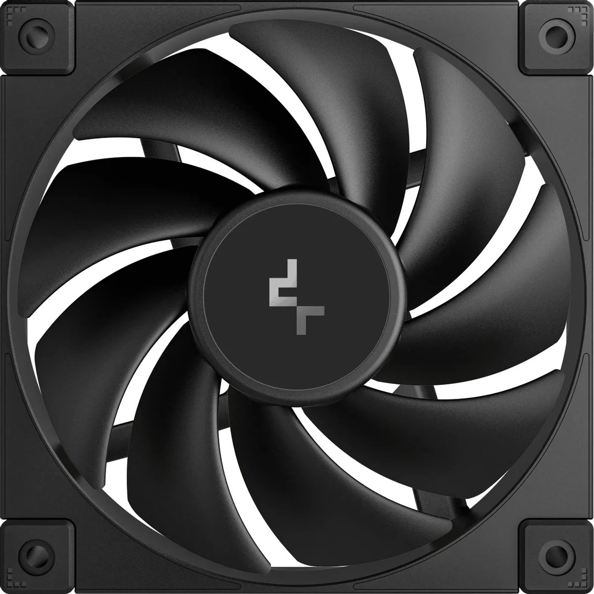 Вентилятор DEEPCOOL FD12 120x120x25мм (PWM, черный, 400-2050об/мин) Color BOX
