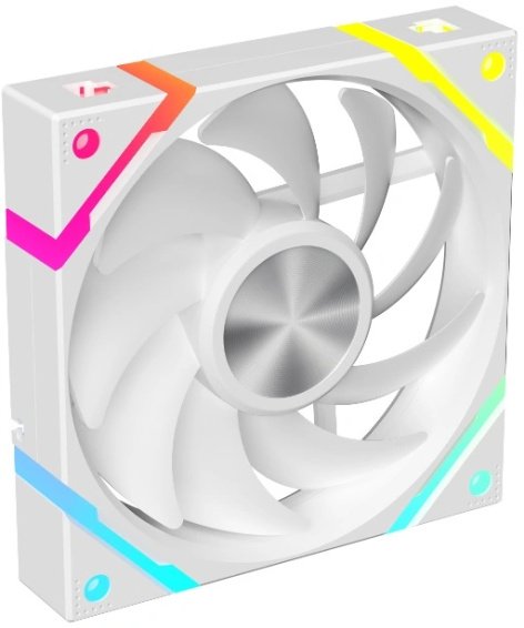 Вентилятор Eurocase EU-FN120ARGB_12 WH YH1225 White,120 ARGB fan 3pin+AURA 5V3pin female and male connector with brown box,3pcs