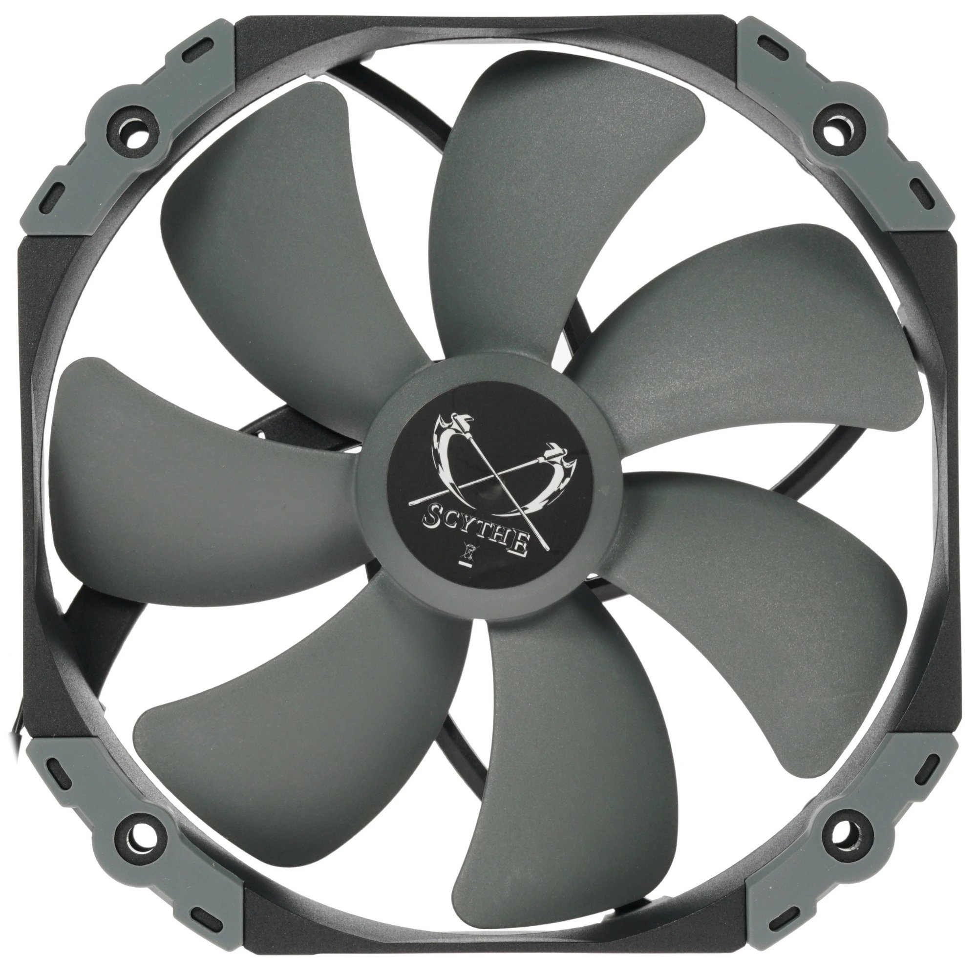 Кулер Scythe Kaze Flex 140 Gray (KF1425FD18-P) (140x140x27mm, 4-pin PWM, 100.8CFM, 26.45dBA, 1800RPM)