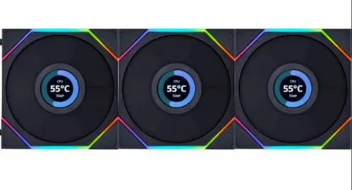 Вентилятор LIAN LI Uni Fan TL LCD (G99.12TLLCD3B.00) 120mm 1900RPM sRGB Black (3pcs)