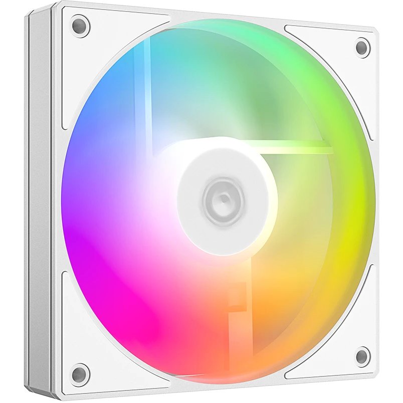 Вентилятор ID-COOLING AS-120-ARGB-W (120mm, 2000rpm, 58.0 CFM, 27.2 дБ, PWM 4-pin, ARGB, white)