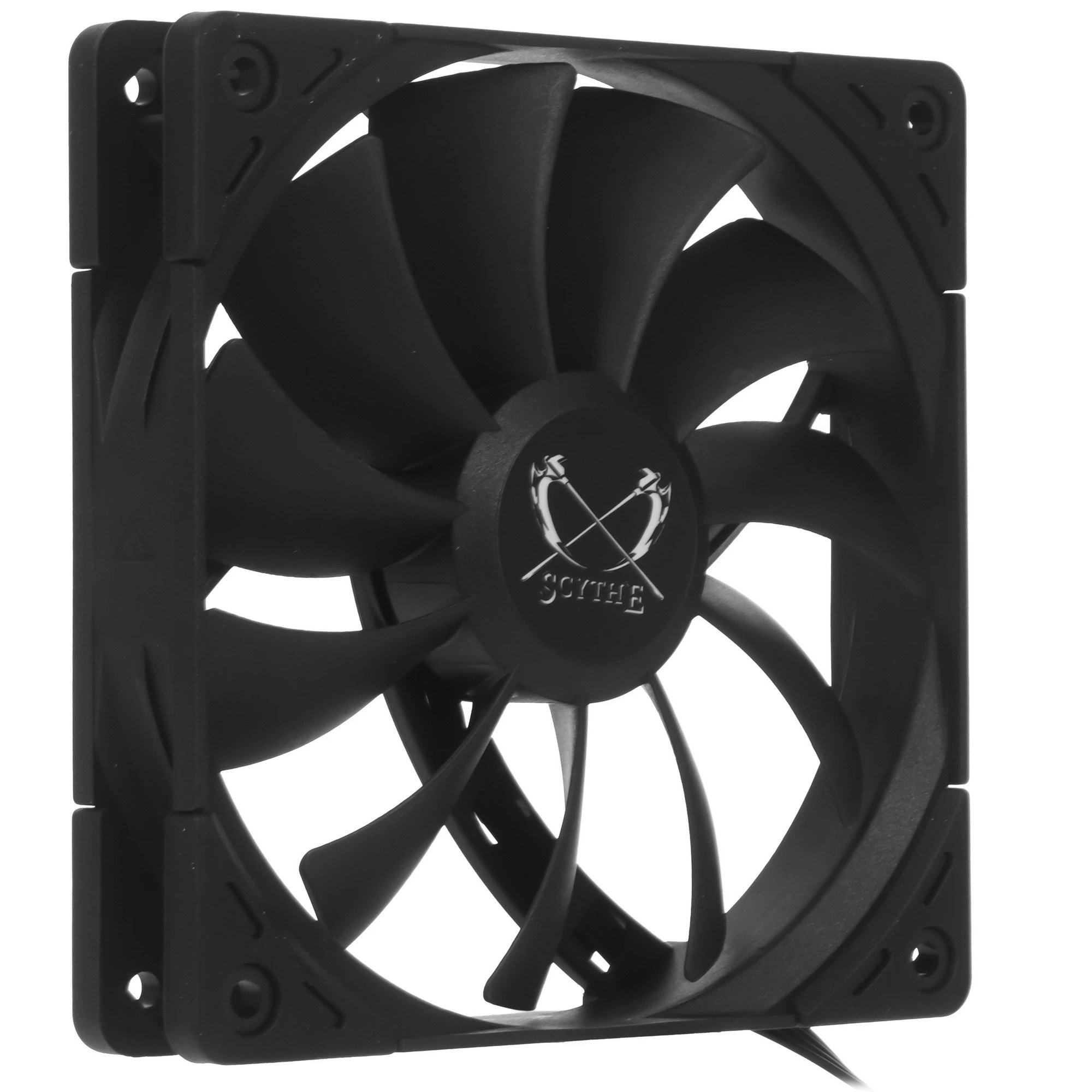 Кулер Scythe Kaze Flex II 120 Black (KFS1225FD20-P) (120x120x26mm, 4-pin PWM, 90.28CFM, 36.2dBA, 2000RPM)