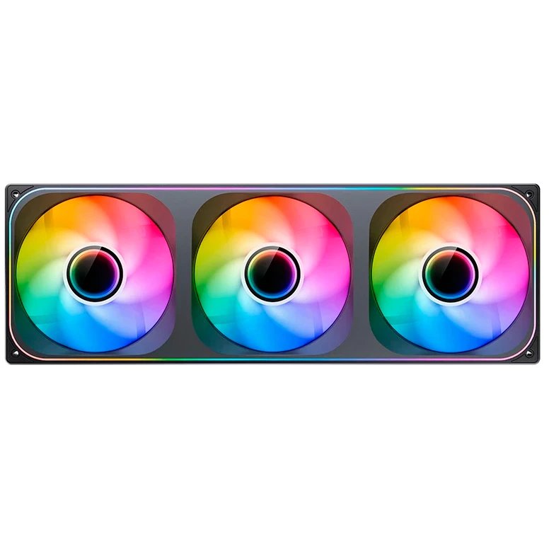 Вентилятор JONSBO ZA-420B (3 in 1) 140х140х28мм (PWM, ARGB LED, 700-1800об/мин, черный) Retail