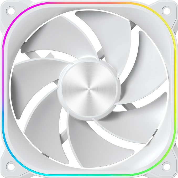 Вентилятор XASTRA FG120W ARGB reverse single pack 120x120x25мм (ARGB, PWM, white) Color Box