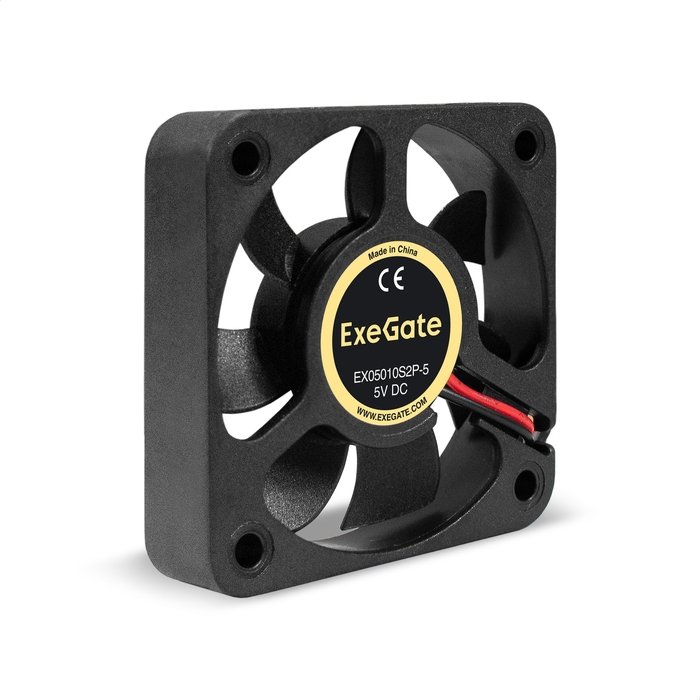 Вентилятор ExeGate EX05010S2P-5 EX295199RUS (50x50x10 мм, Sleeve bearing (подшипник скольжения), 2pin, 5500RPM, 27dBA)