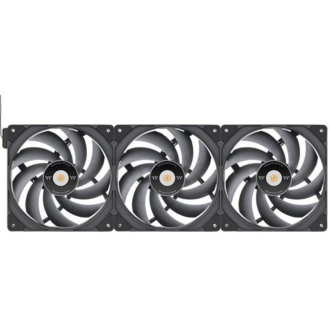 Вентилятор Thermaltake Toughfan EX14 Pro (CL-F172-PL14BL-A) реверсивный 140x140x25mm черный 4-pin 31.6-34.1dB Ret