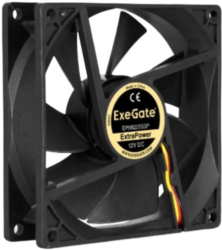 Вентилятор Exegate EX09225B3P-24 EX297087RUS 92x92x25 mm, 2750rpm, 51.3CFM, 35dBa, 3-pin