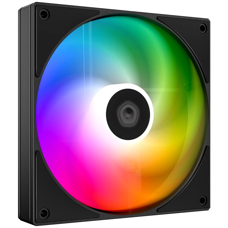 Вентилятор ID-COOLING AS-120-ARGB-K (120mm, 2000rpm, 58.0 CFM, 27.2 дБ, PWM 4-pin, ARGB, black)