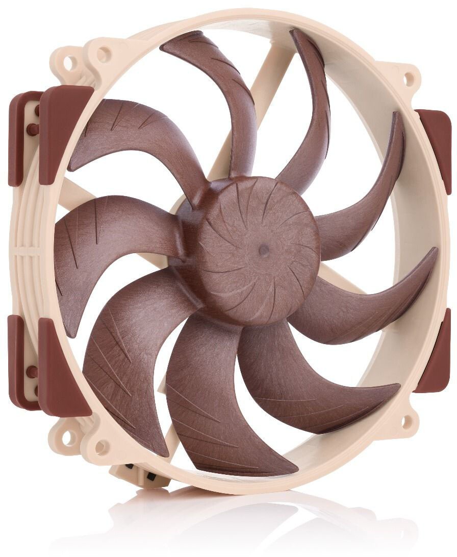 Кулер Noctua NF-A14x25r G2 PWM (140x140x25mm, 4-pin 91.58CFM, 24.8dBA, 1500RPM, Beige/Brown)