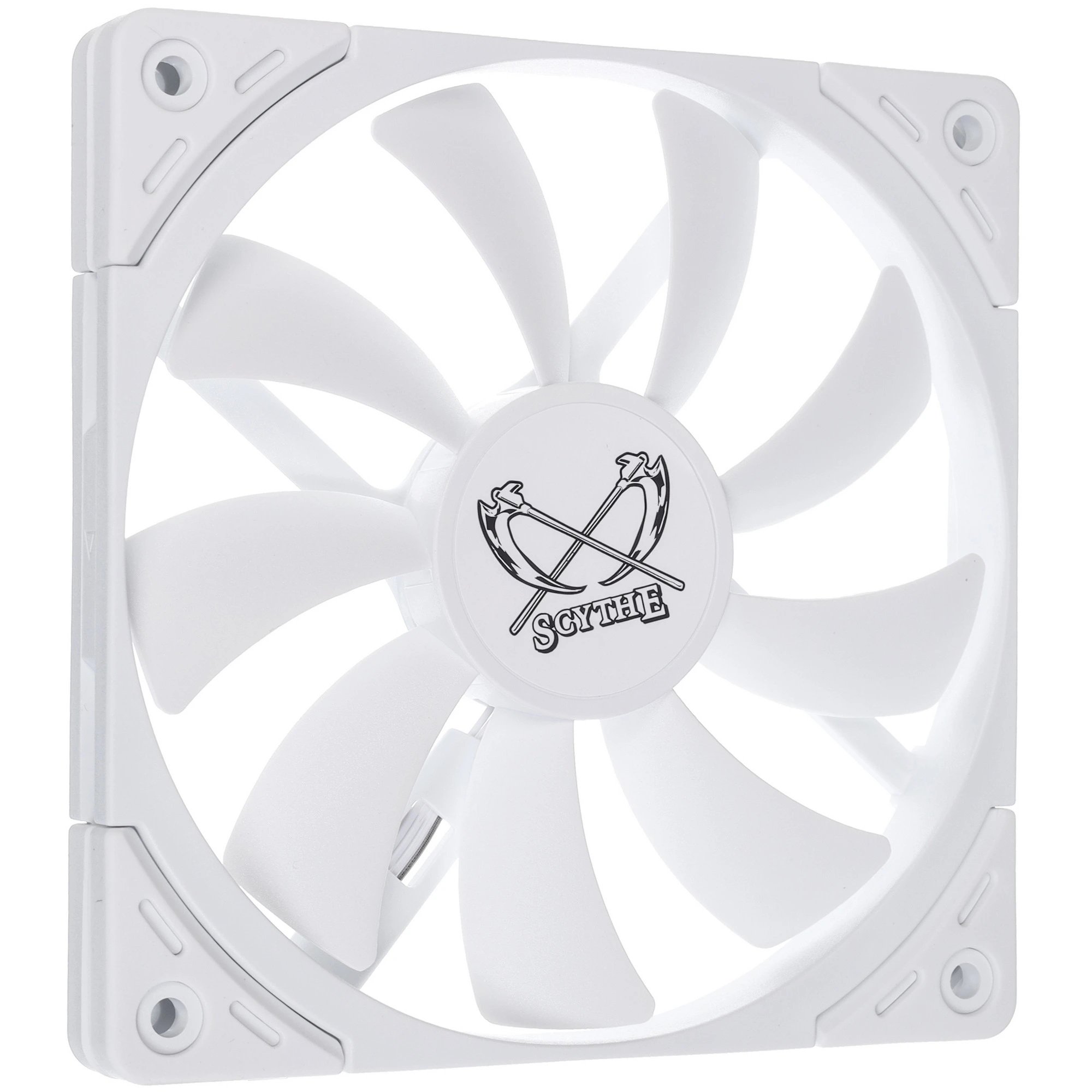 Кулер Scythe Kaze Flex II 120 Slim White (KFS1215FD18W-P) (120x120x15mm, 4-pin PWM, 48CFM, 27.8dBA, 1800RPM)