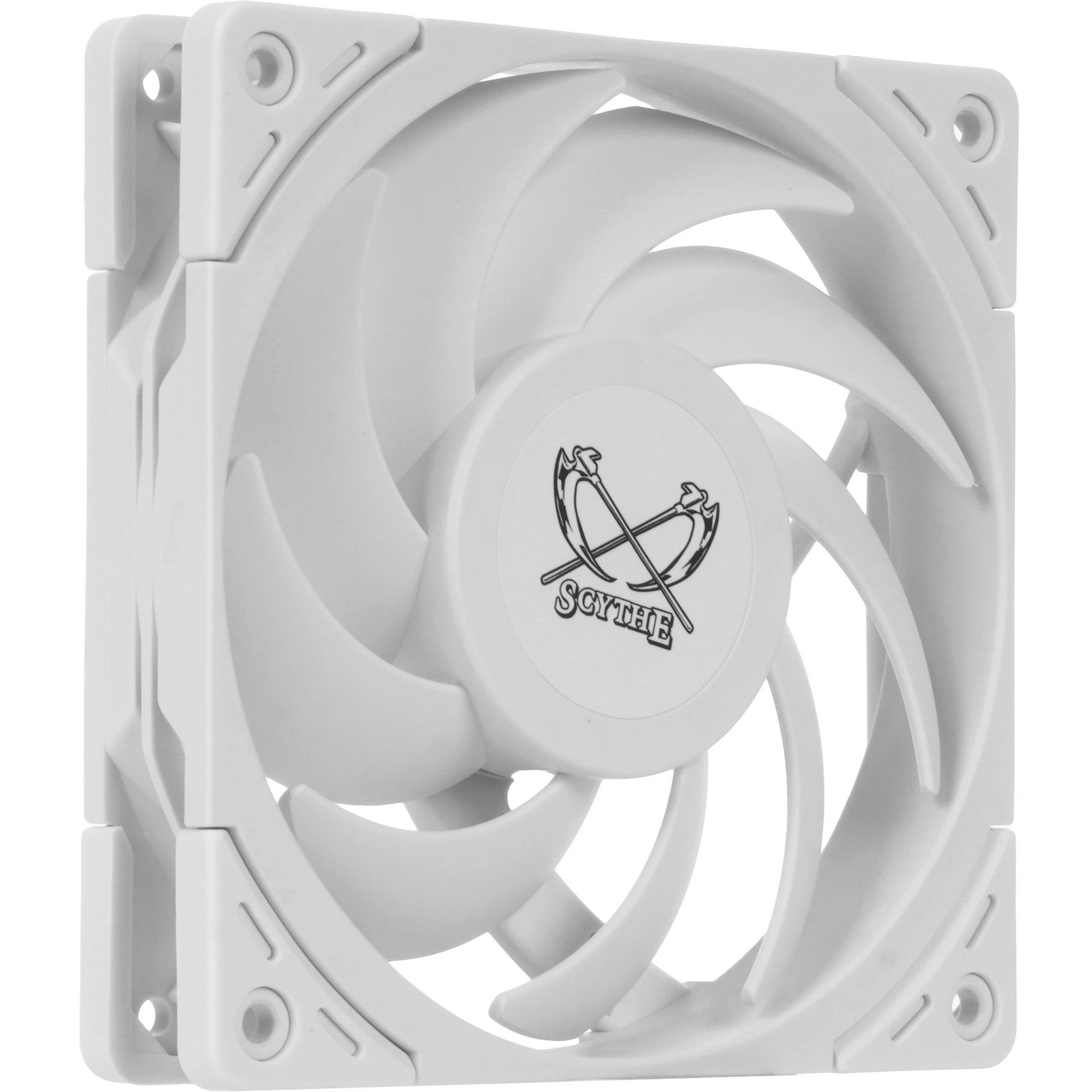 Кулер Scythe Wonder Tornado 120 White (WT1225FD25W-P) (120x120x26mm, 4-pin PWM, 75.17CFM, 35.57dBA, 2500RPM)