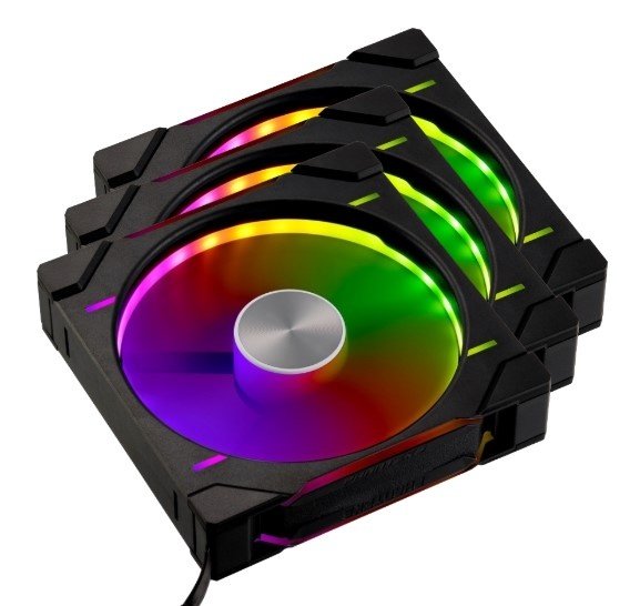 Комплект вентиляторов (3шт.) PHANTEKS D30 DRGB Reversed Black (PH-F140D30R_DRGB_PWM_BK01_3P) 140x140x30мм (PWM, 250-1800 об/мин, 32.1dBa)