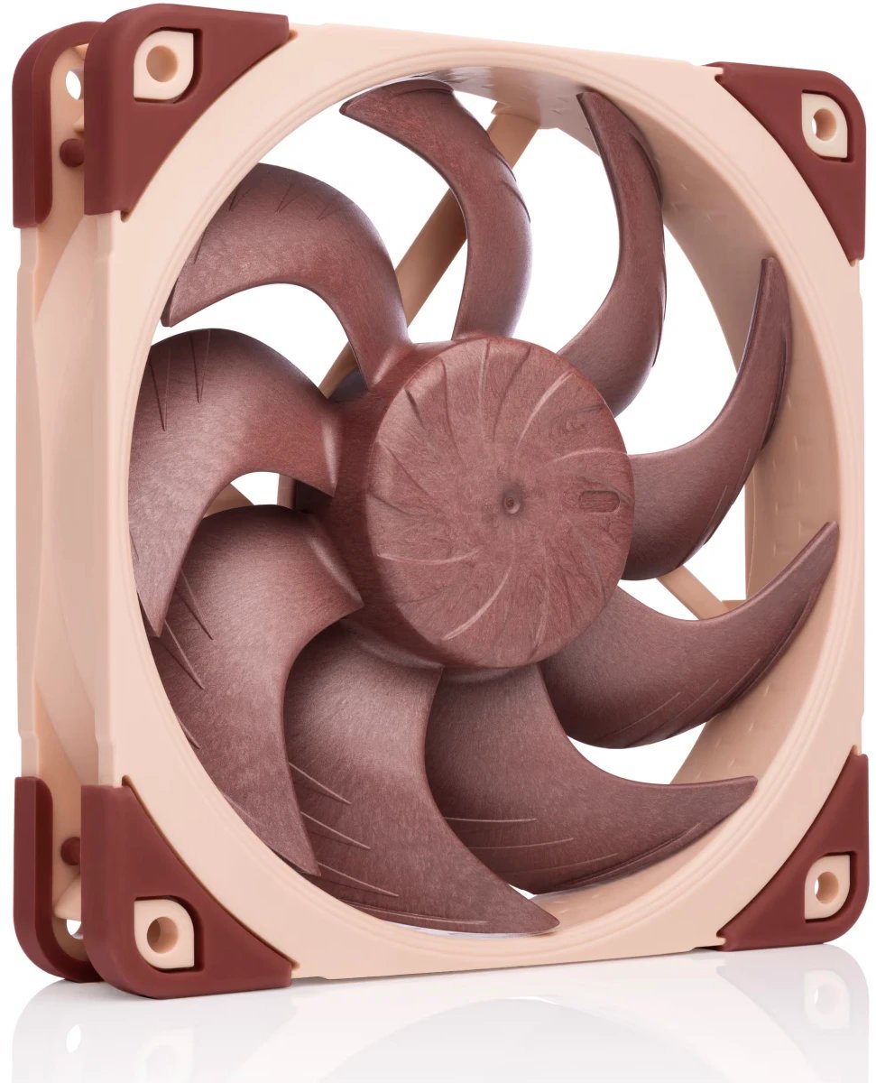 Кулер Noctua NF-A12x25 G2 LS-PWM (120x120x25mm, 4-pin PWM, 39.02CFM, 11.8dBA, 1100RPM, Beige/Brown)