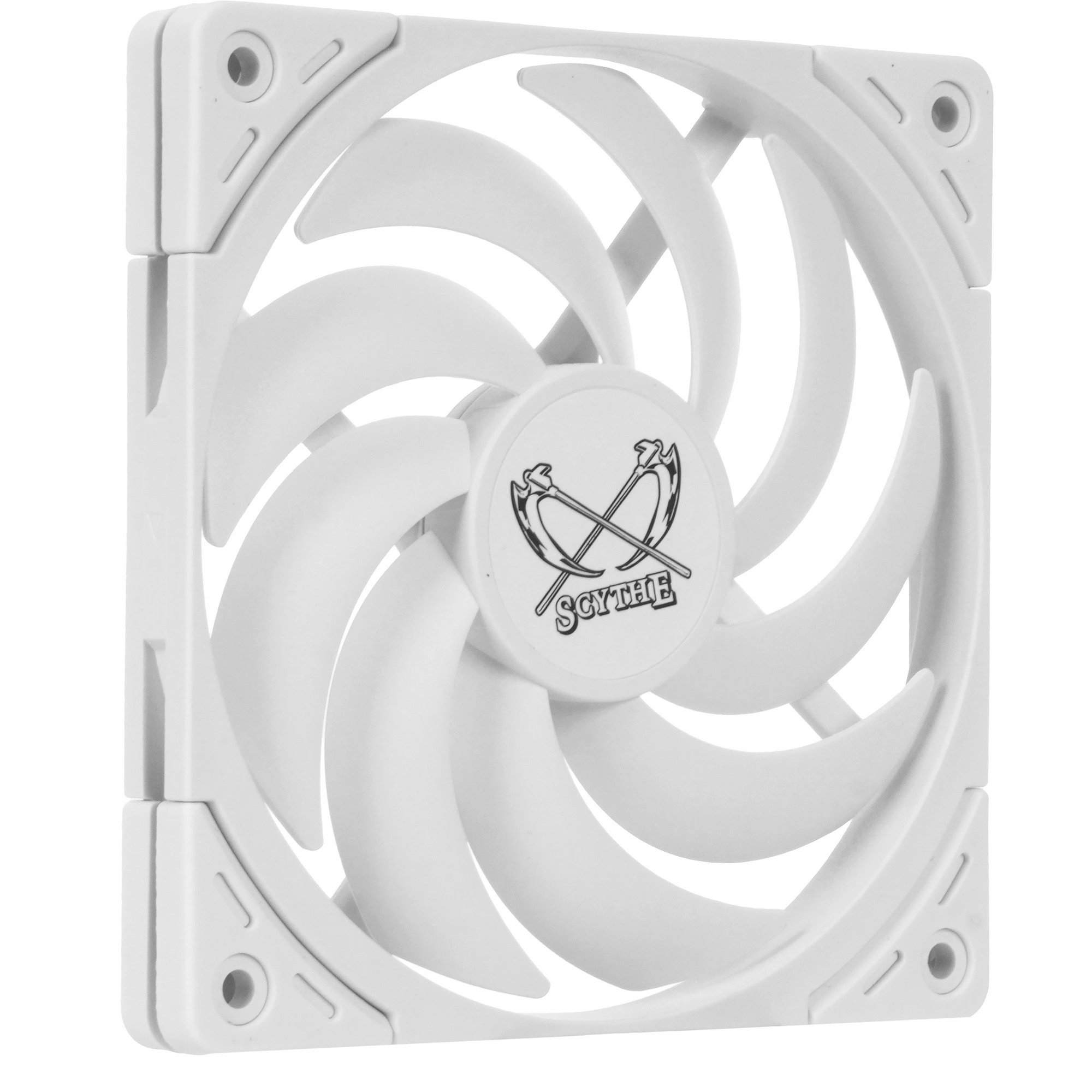 Кулер Scythe Wonder Tornado 120 Slim White (WT1215FD20W-P) (120x120x15mm, 4-pin PWM, 34.31CFM, 26.36dBA, 2000RPM)