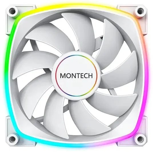 Вентилятор Montech AX140 ARGB (AX140 PWM White) 140х140x25 белый 4-pin Ret