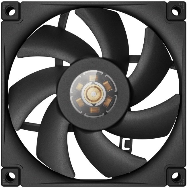 Вентилятор DEEPCOOL FT9 Slim 92x92x15мм (White LED, черный, 1500-2950об/мин) Color Box